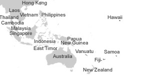 asia pacific map