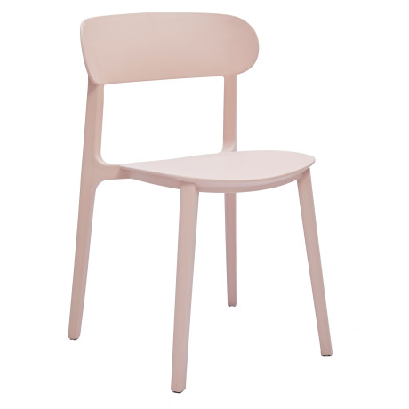 Pagli Polypropylene Side Chair "Nude Pink"