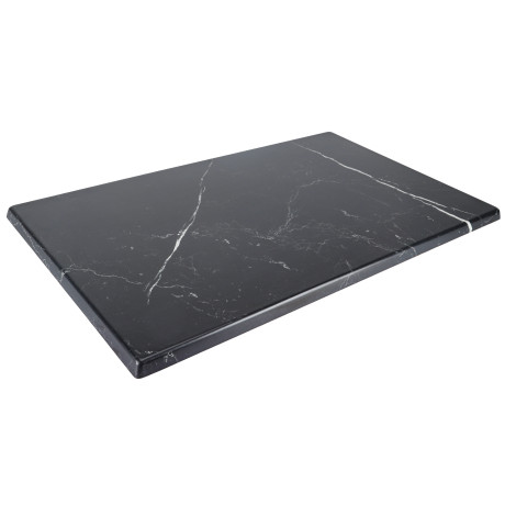 1200x800mm Rectangular Heatproof Table Top - Black Marble
