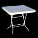 Plastic Table 900mm with Folding Legs, Square