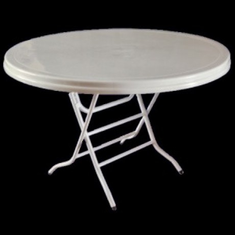 Plastic Table 1200mm with Folding Legs, Round Plastic Table 1200mm with Folding Legs, Round