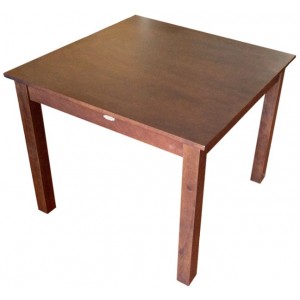 Jaron Rubberwood Table 800mm Square - Wenge