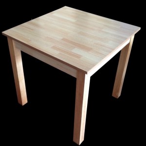 Jaron Rubberwood Table 800mm Square - Natural