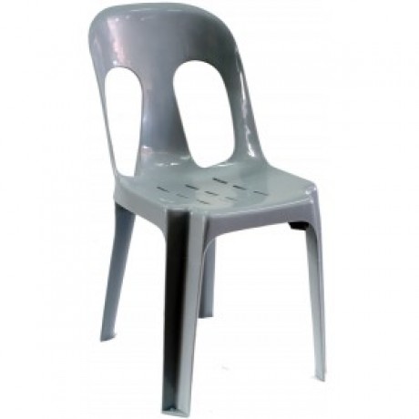 Pipee Slotted Chair, Grey
