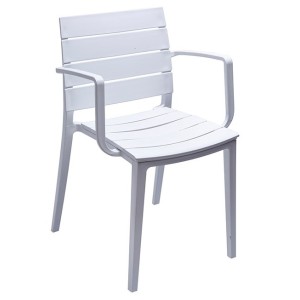 Chiamin Arm Chair Polypropylene - White