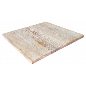800mm Square Ash Wood Table Top Vintage Finish