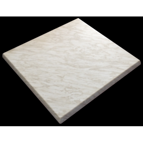 800mm Square Heatproof Table Top - MARBLE LIGHT